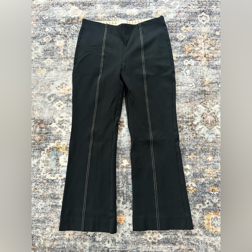 Anthropologie The Essential Crop Flare in Black - Size M